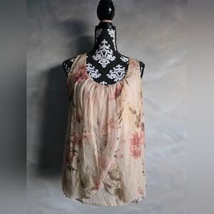 H TREND SILK TANK TOP Floral Fairy Dainty